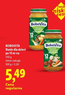 BOBOVITA Danie dla dzieci po 12 m-cu