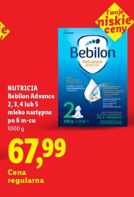 NUTRICIA Bebilon Advance 2, 3, 4 lub 5 mleko następne po 6 m-cu