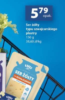 Ser żółty typu szwajcarskiego plastry