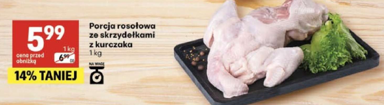 Porcja rosołowa ze skrzydełkami z kurczaka