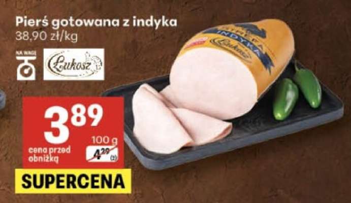 Pierś gotowana z indyka*