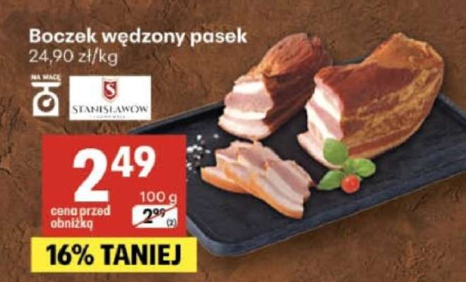 Boczek wędzony pasek