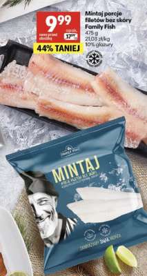Mintaj porcje filetów bez skóry Family Fish
