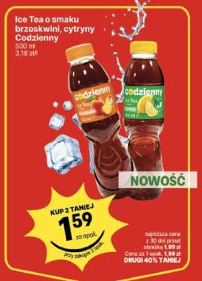 Ice Tea o smaku brzoskwini, cytryny Codzienny