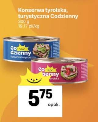 Konserwa tyrolska, turystyczna Codzienny