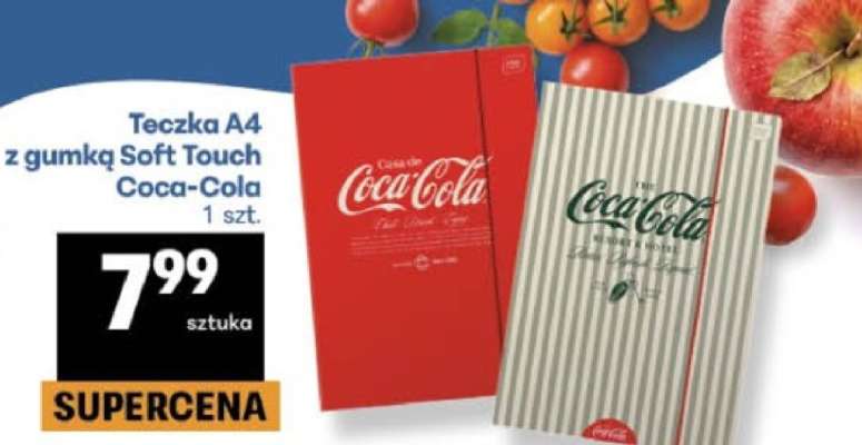 Teczka A4 z gumką Soft Touch Coca-Cola