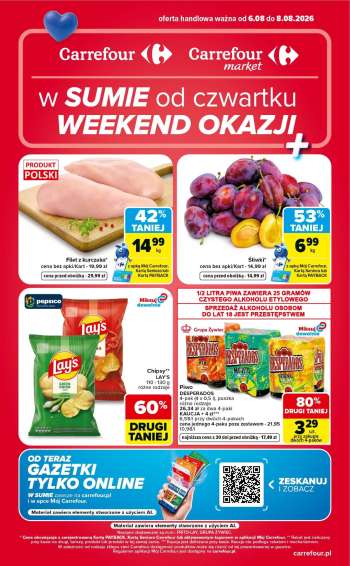 Gazetka Carrefour - 6.08.2026 - 8.08.2026.