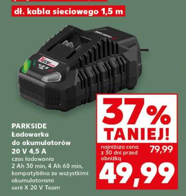 PARKSIDE ładowarka do akumulatorów 20 V 4,5 A