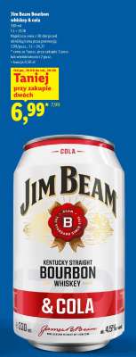 Jim Beam Bourbon whiskey & cola