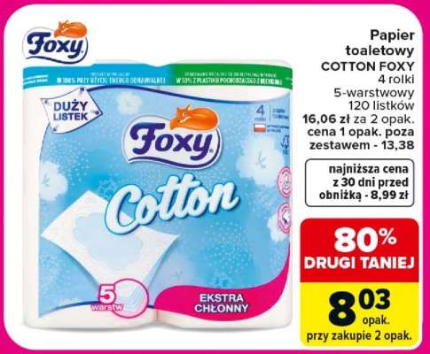 Papier toaletowy Cotton Foxy