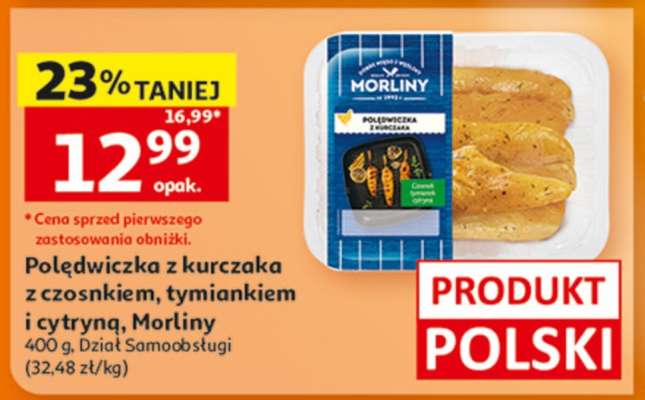 Polędwiczka z kurczaka z czosnkiem, tymiankiem i cytryną, Morliny