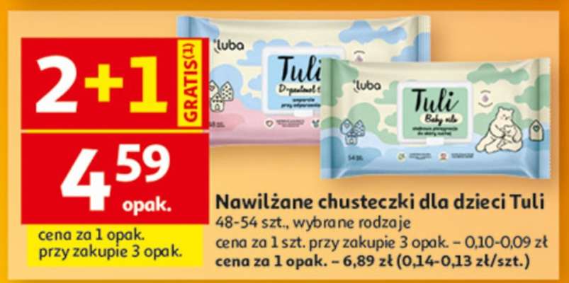 Nawilżane chusteczki dla dzieci Tuli