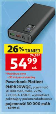 Powerbank Platinet PMPB20WQC