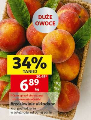 Brzoskwinie układane