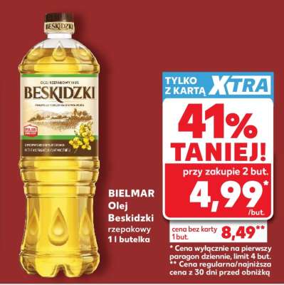 BIELMAR Olej Beskidzki rzepakowy 1l butelka