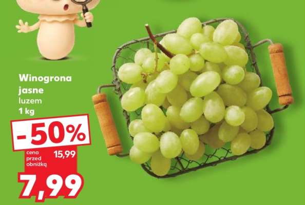 Winogrona jasne luzem 1 kg