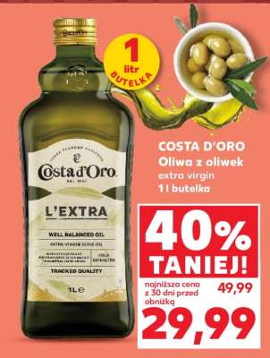COSTA D'ORO Oliwa z oliwek extra virgin 1l butelka