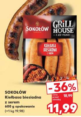 Sokołów Kiełbasa biesiadna z serem