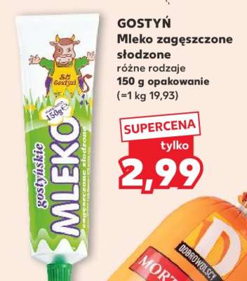 GOSTYŃ Mleko zagęszczone słodzone