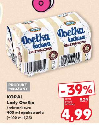 KORAL Lody Osełka śmietankowe