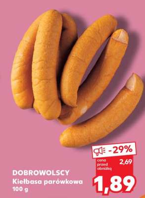 DOBROWOLSCY Kiełbasa parówkowa 100 g