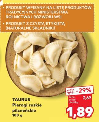TAURUS Pierogi ruskie pilzneńskie 100 g