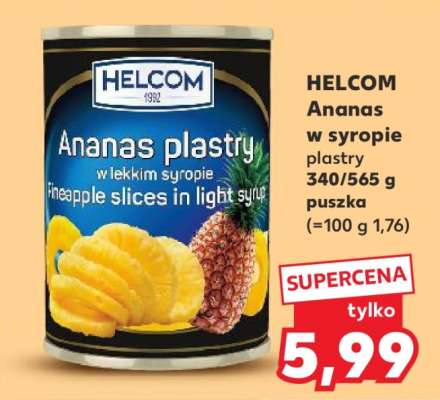 HELCOM Ananas w syropie plastry