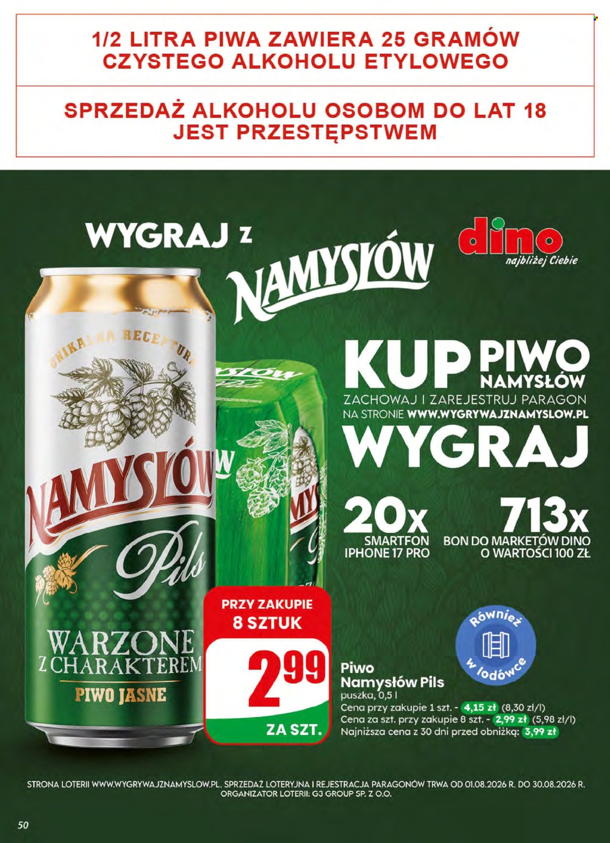 Gazetka Dino - 5.08.2026 - 11.08.2026. Strona 50