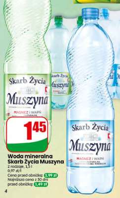 Woda mineralna Skarb Życia Muszyna