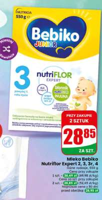 Mleko Bebiko Nutriflor Expert 2, 3, 3r, 4
