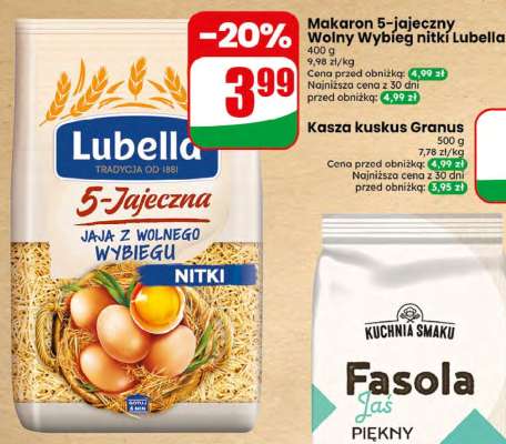 Makaron 5-jajeczny Wolny Wybieg nitki Lubella