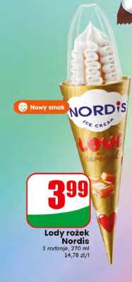 Lody rożek Nordis