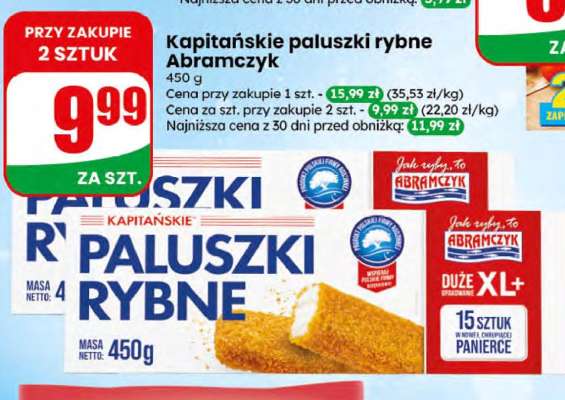 Kapitańskie paluszki rybne Abramczyk