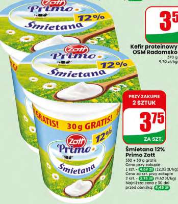 Śmietana 12% Primo Zott