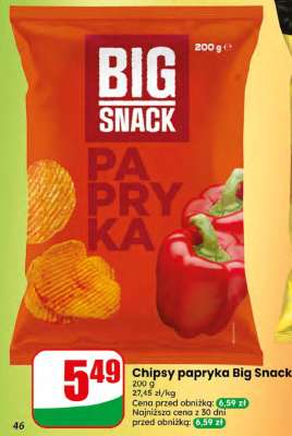 Chipsy papryka Big Snack