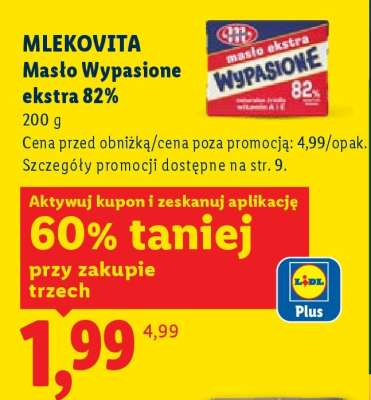 MLEKOVITA Masło Wypasione ekstra 82%