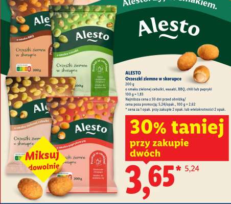 Alesto Orzeszki ziemne w skorupce