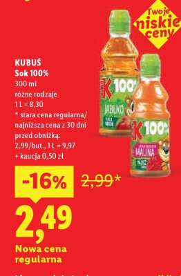 KUBUŚ Sok 100%**