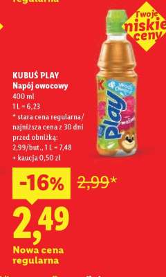 KUBUŚ PLAY Napój owocowy