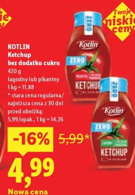 KOTLIN Ketchup bez dodatku cukru