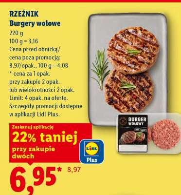RZEŹNIK Burgery wołowe