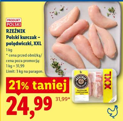 RZEŹNIK Polski kurczak – polędwiczki, XXL