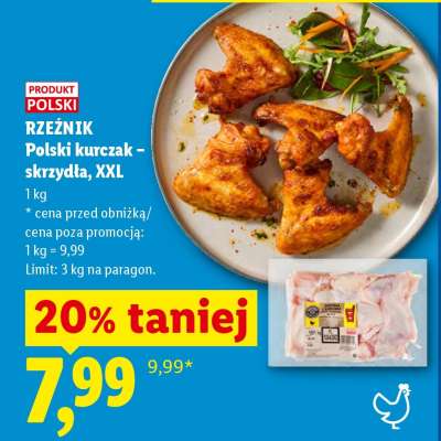 Rzeźnik Polski kurczak – skrzydła, XXL