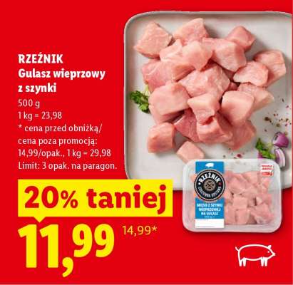 RZEŹNIK Gulasz wieprzowy z szynki