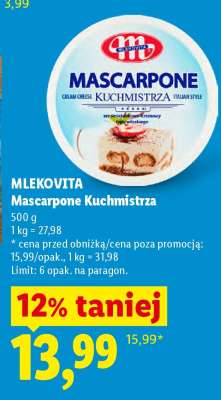 MLEKOVITA Mascarpone Kuchmistrza