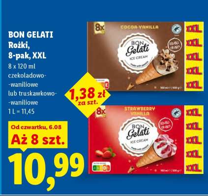 BON GELATI Rożki, 8-pak, XXL