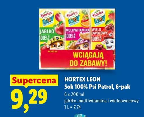 HORTEX LEON Sok 100% Psi Patrol, 6-pak