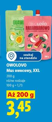 OWOLOVO Mus owocowy XXL