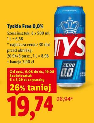Tyskie Free 0,0%