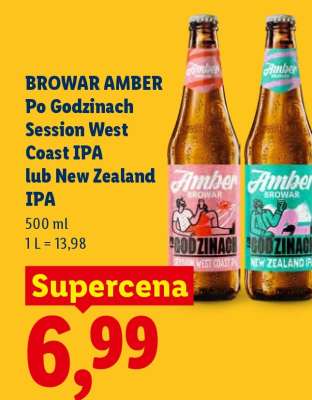 BROWAR AMBER Po Godzinach Session West Coast IPA lub New Zealand IPA